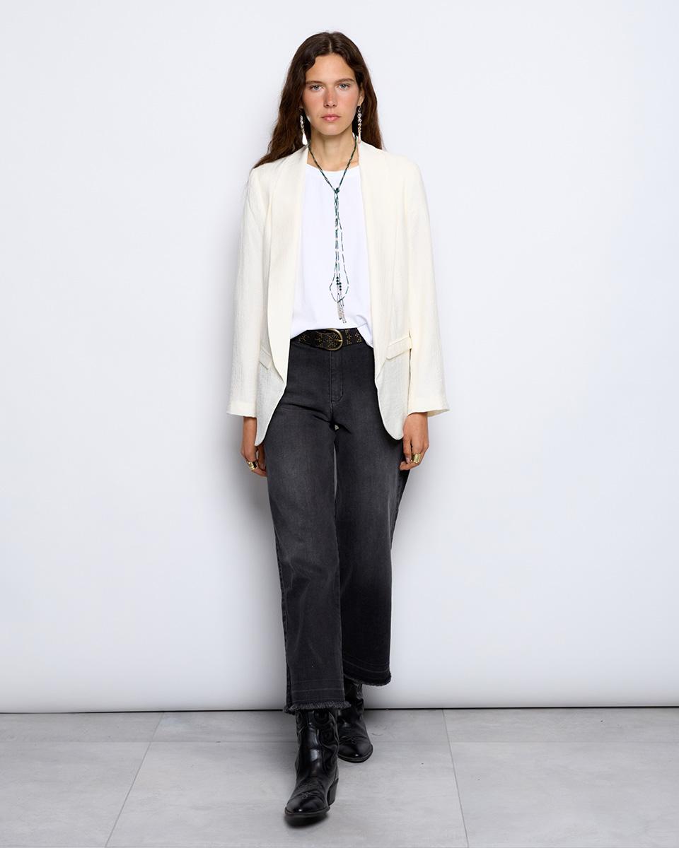 Blazer Textura Blanco - 1