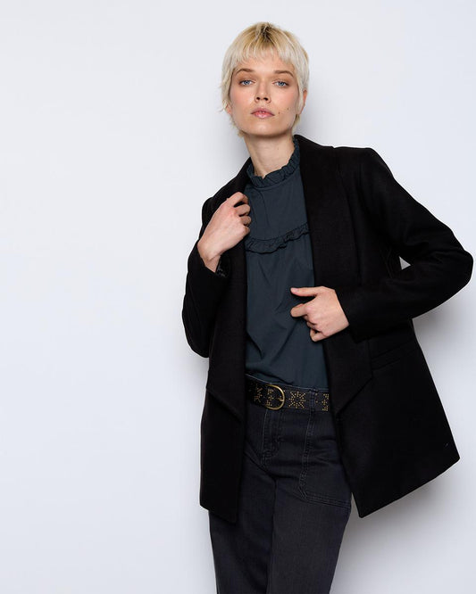 Black Lapel Coat