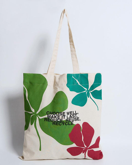 Tote Flowers Crudo