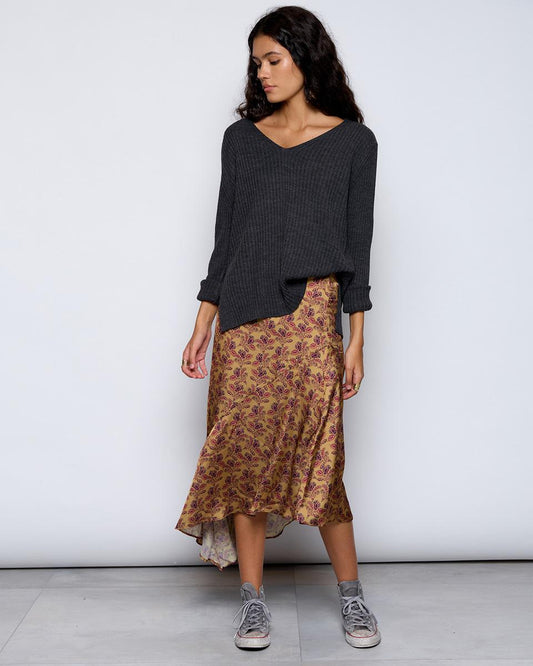 Mustard Asymmetrical Skirt