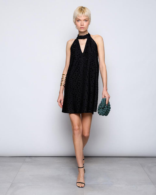 Short Black Polka Dot Dress