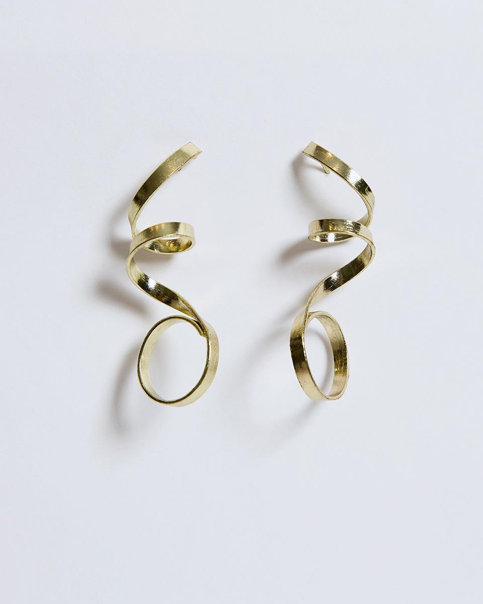 Pendientes Espiral Oro