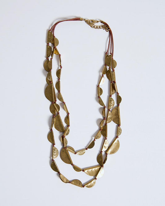 Collar Chapas Oro - 1