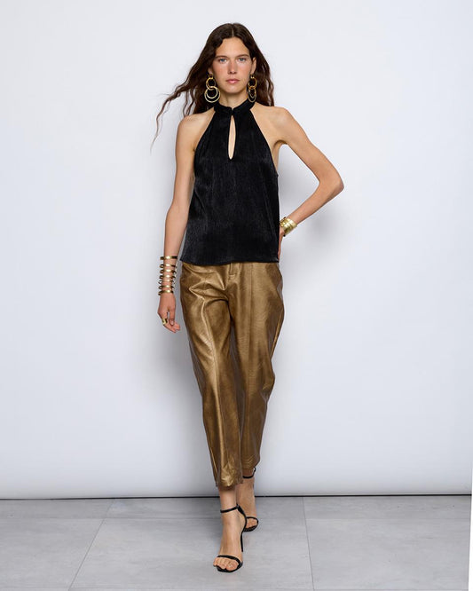 Gold Metallic Pants