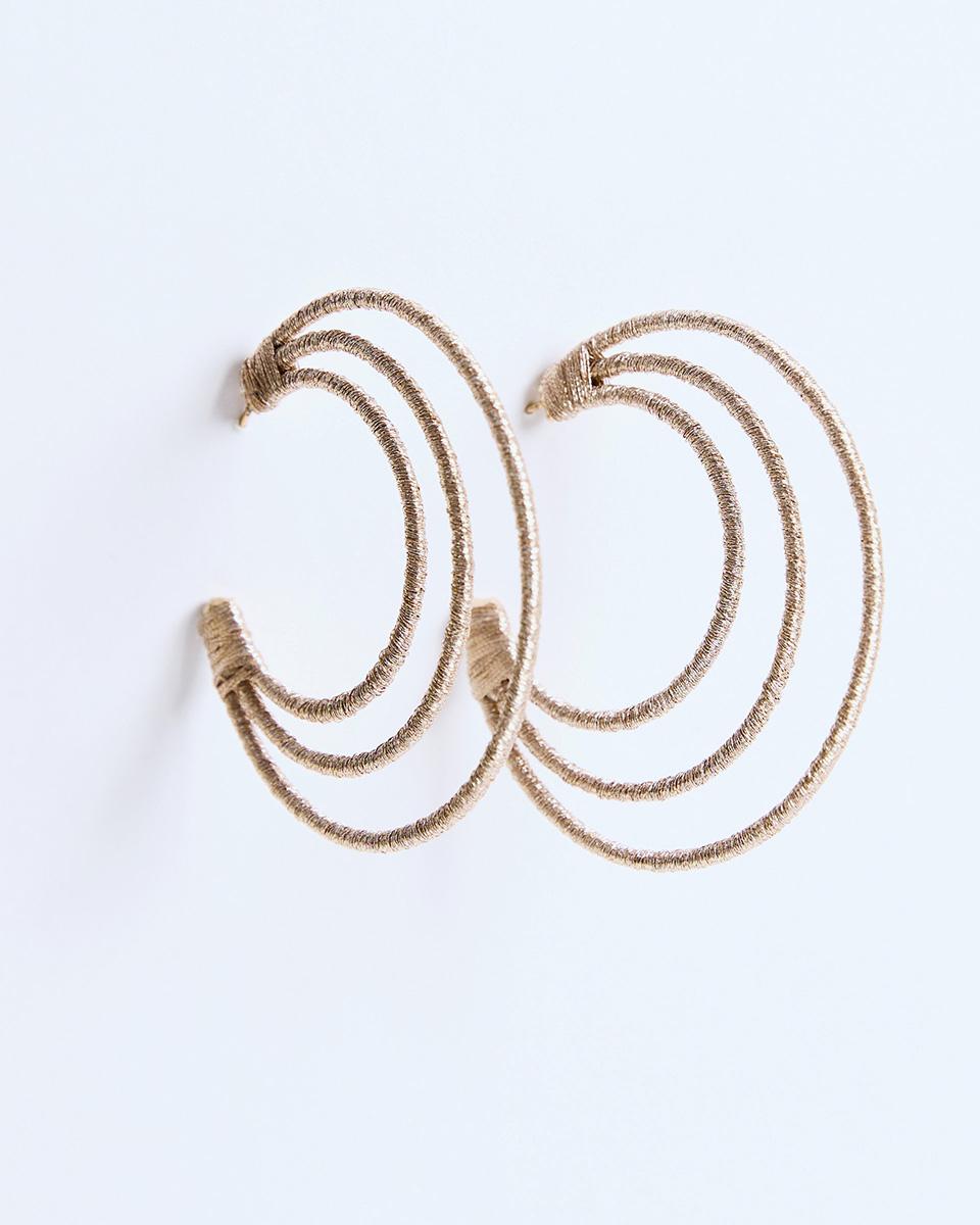 Gold Lurex Hoops