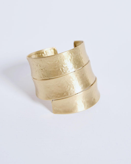 Asymmetric Gold Bracelet