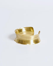 Pulsera Nervios Puntos Ancha Oro - 2