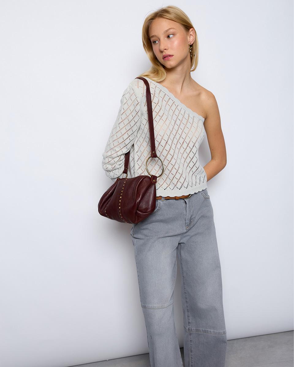 Raw Openwork Asymmetrical Top