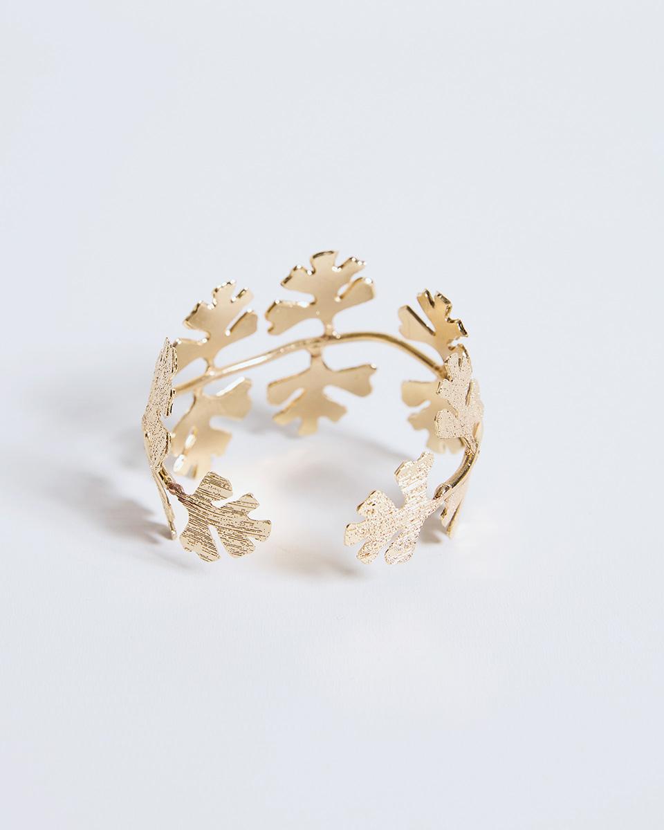 Pulsera Flor Loto Oro