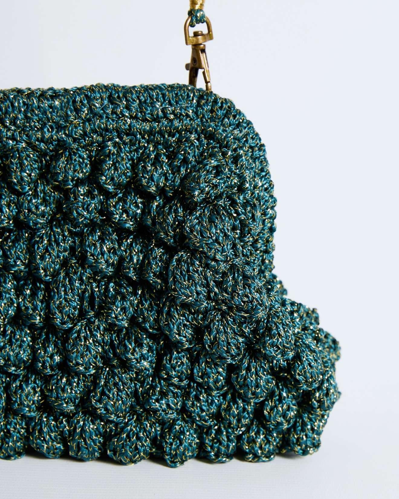 Green Crochet Bag