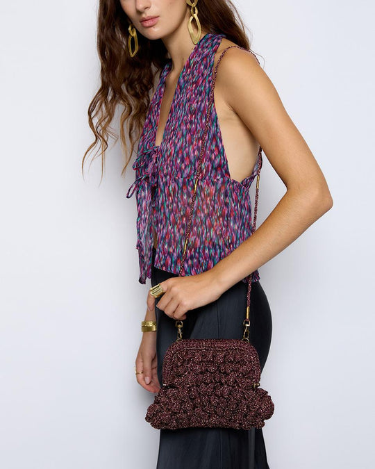 Bolso Crochet Morado - 2