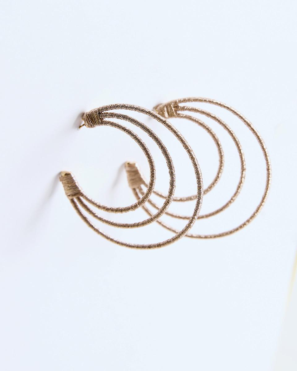 Gold Lurex Hoops