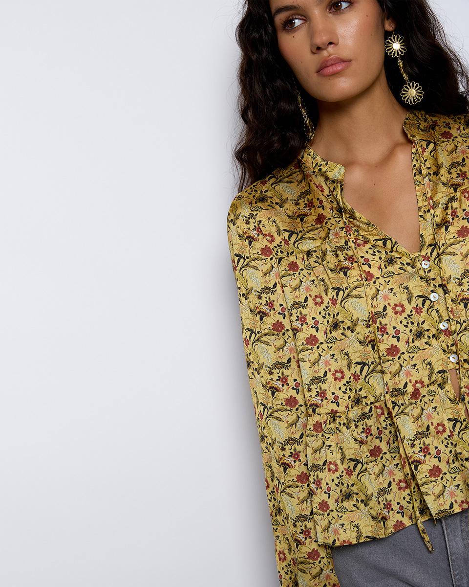 Blusa Flores Amarillo - 2