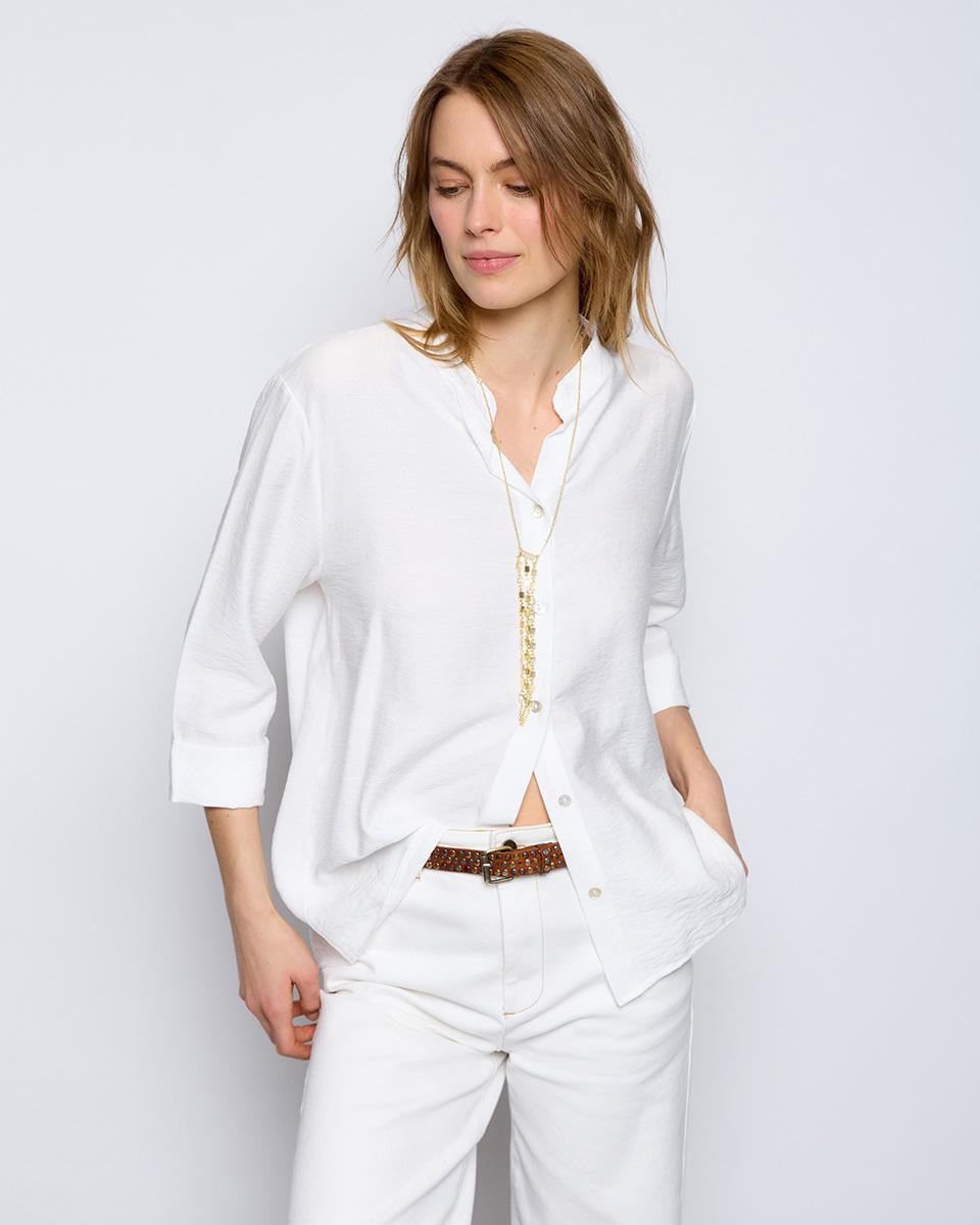 Blusa Manga Francesa Blanco