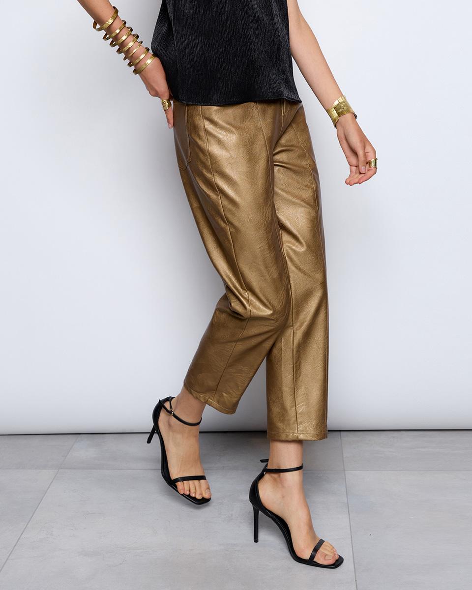 Gold Metallic Pants