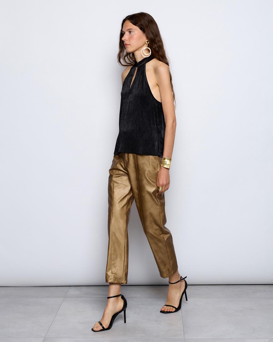 Gold Metallic Pants