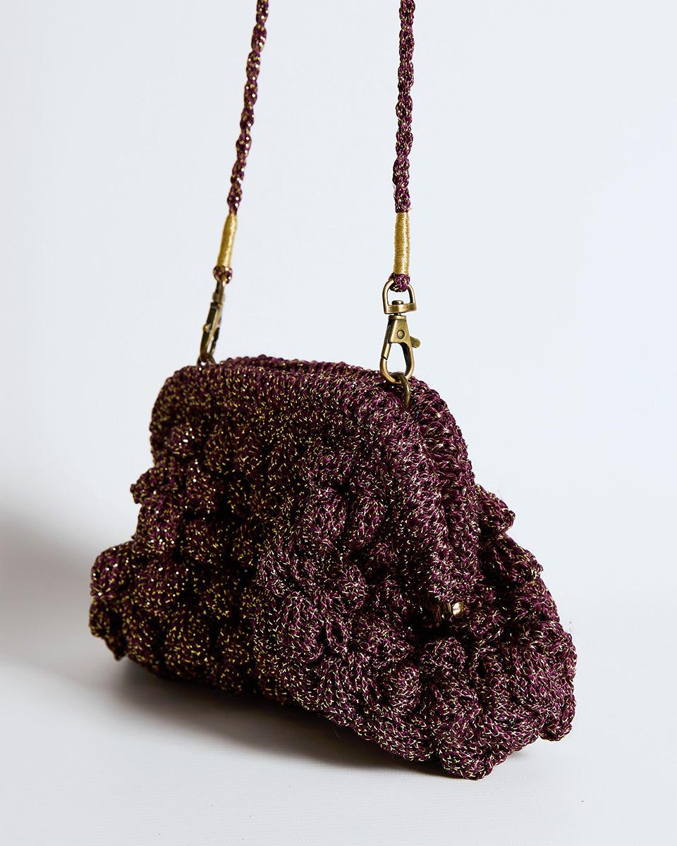 Bolso Crochet Morado