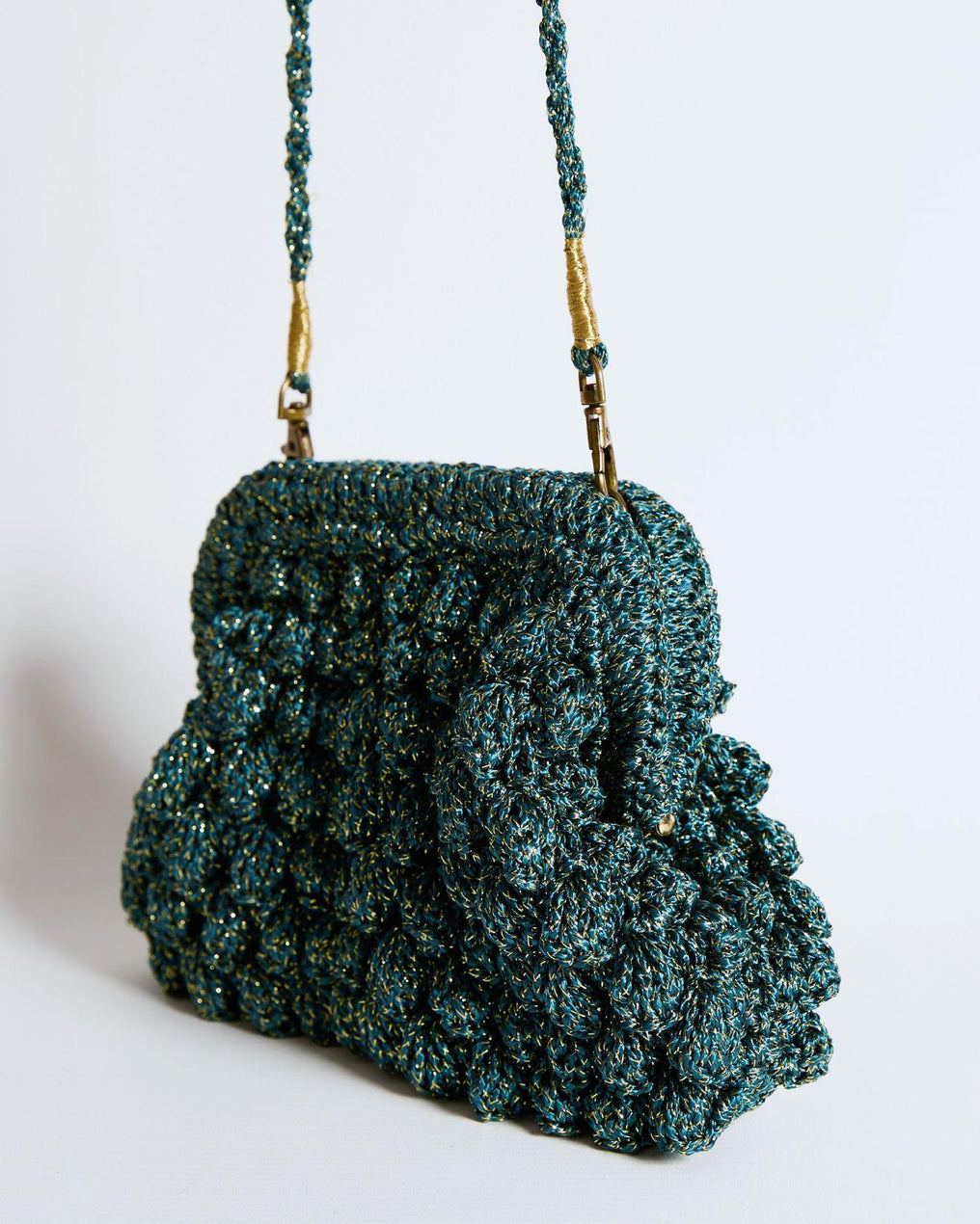 Green Crochet Bag