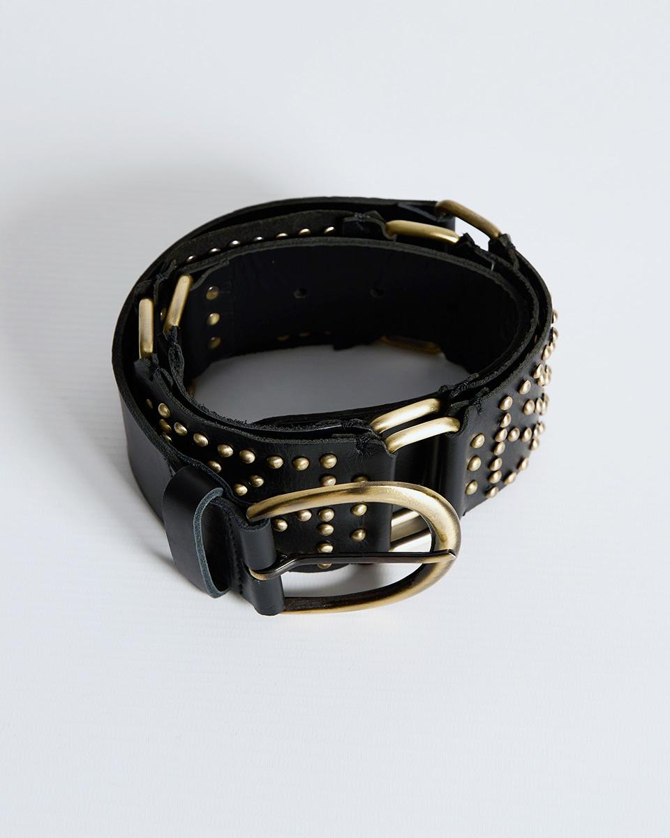 Black Sash Leather Belt