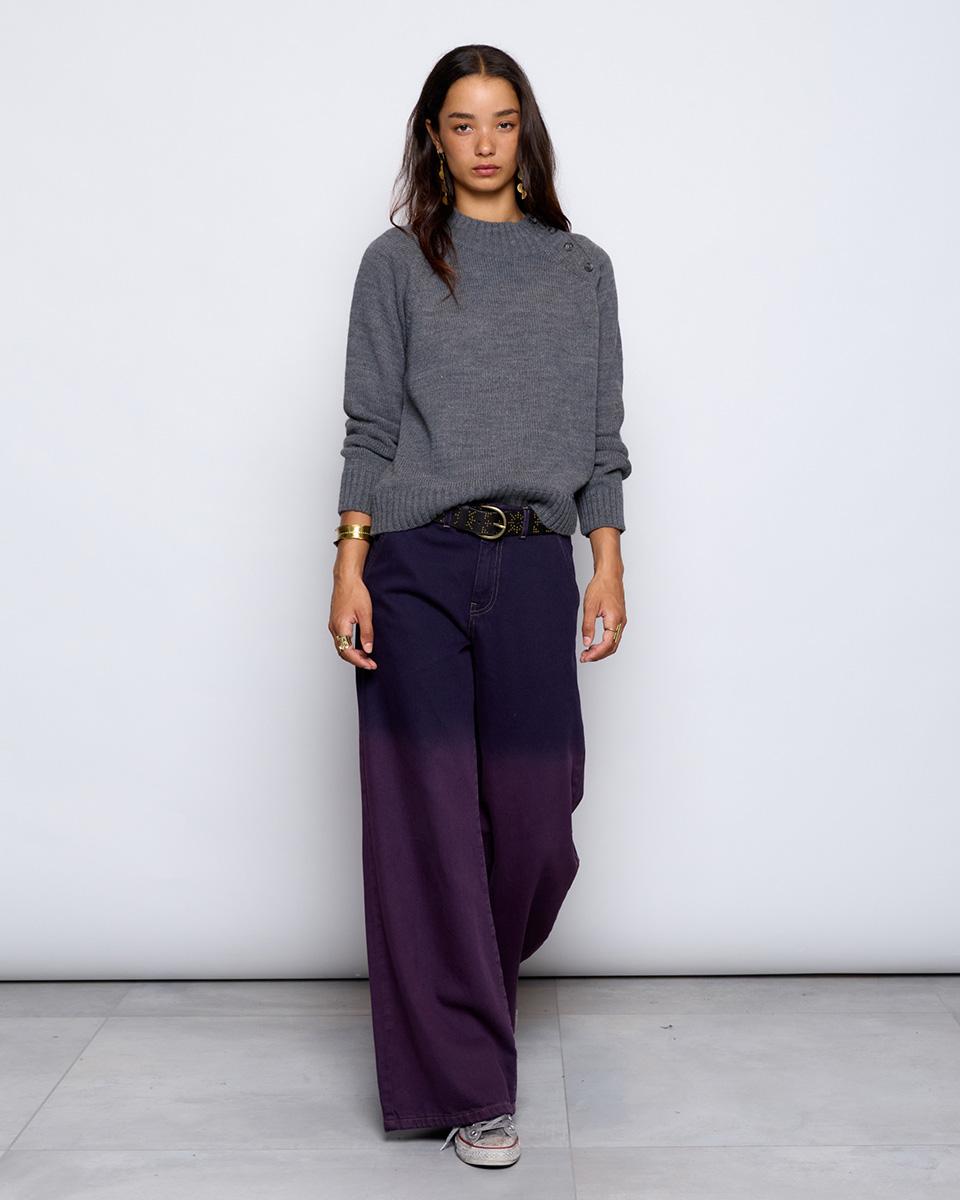 Jeans Dip Dye Morado