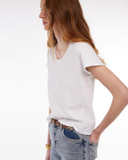 Camiseta Cuello Redondo Detalle Blanco - 3