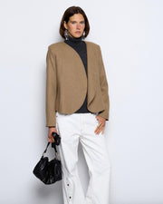 Chaqueta Cruzada Beige - 3