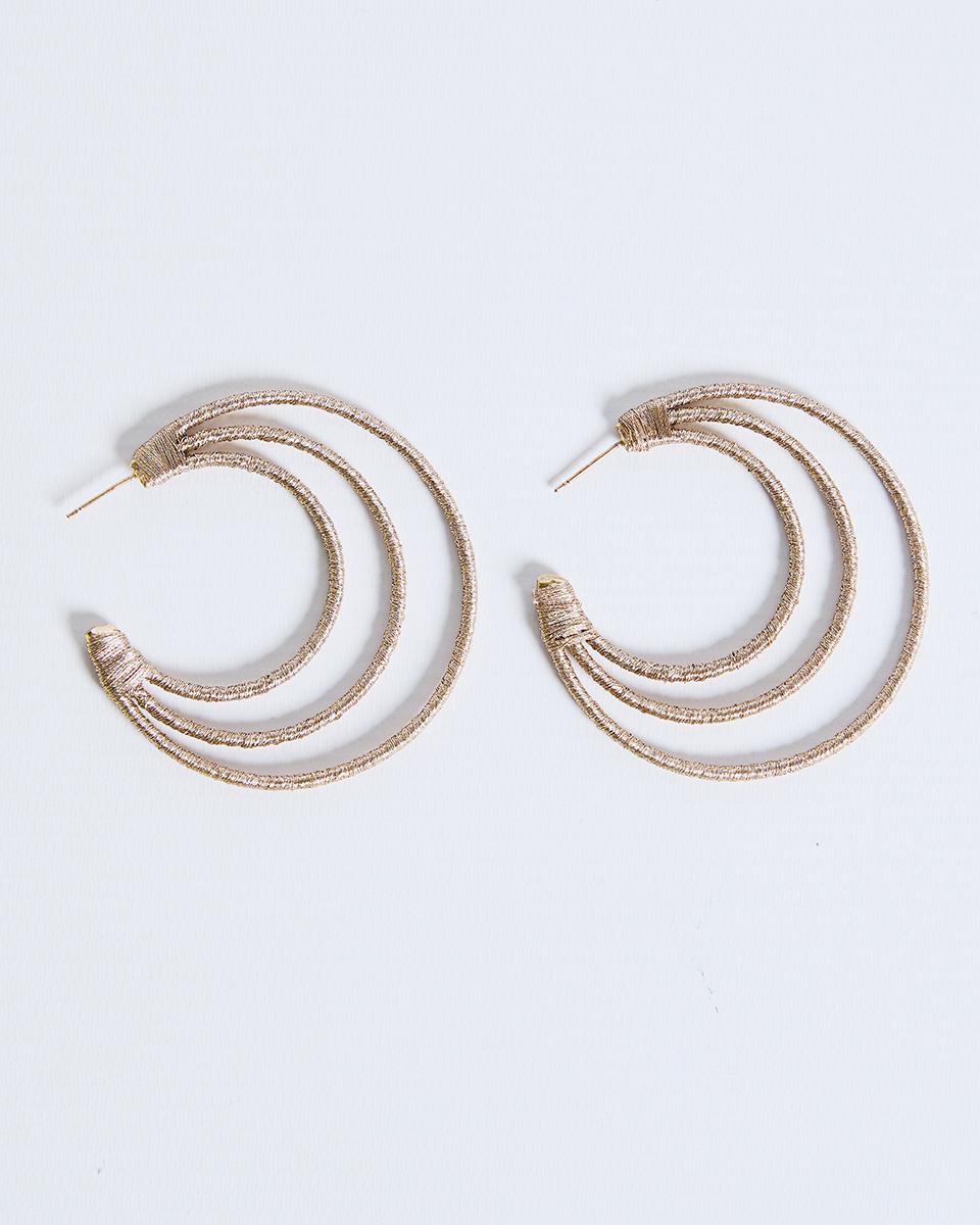 Gold Lurex Hoops