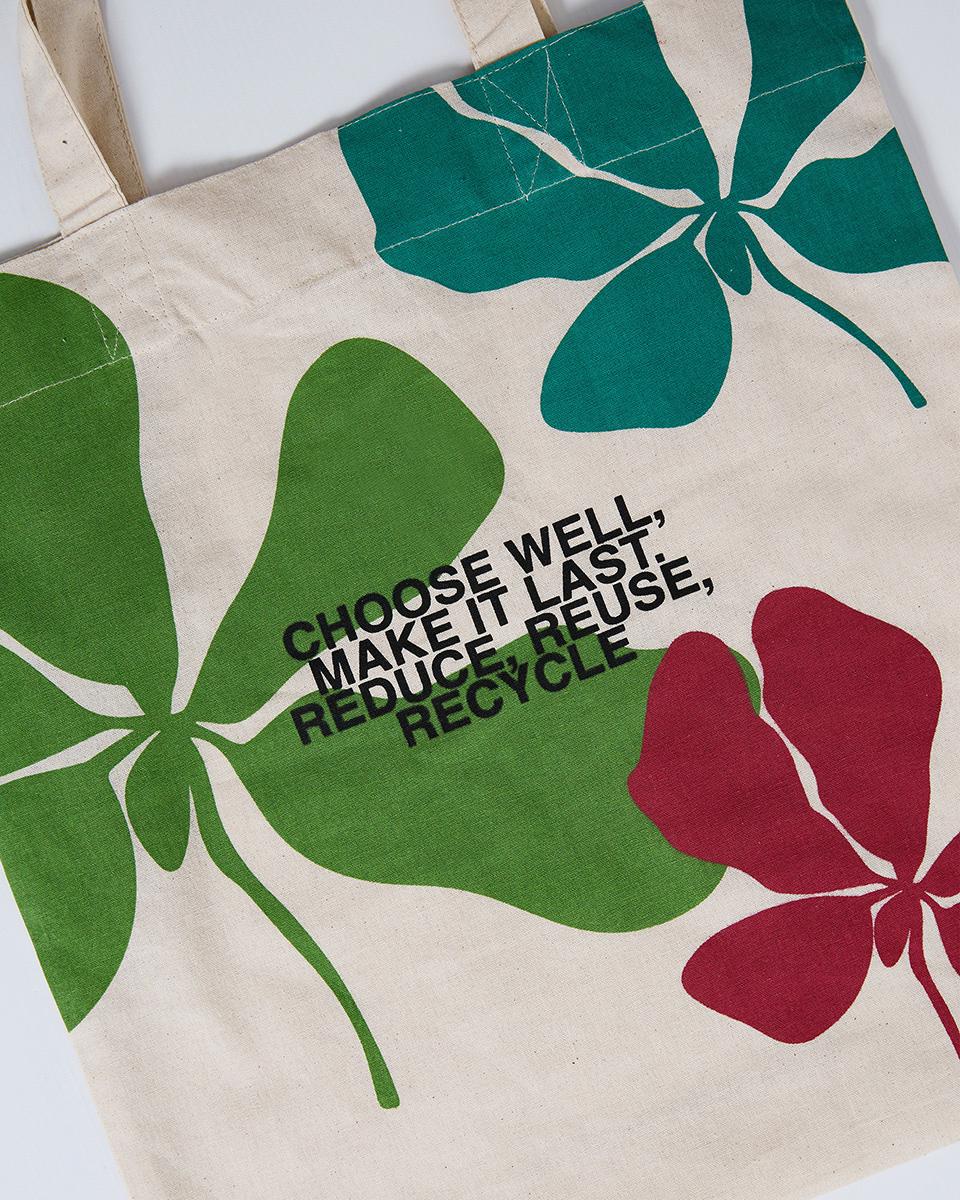 Ecru Flowers Tote