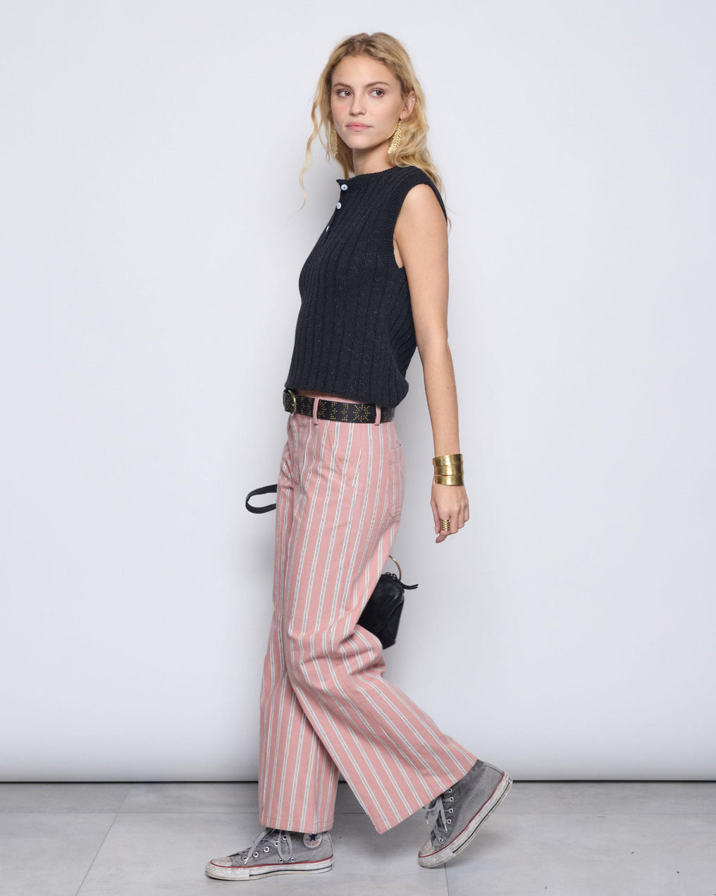 Pink Striped Pants