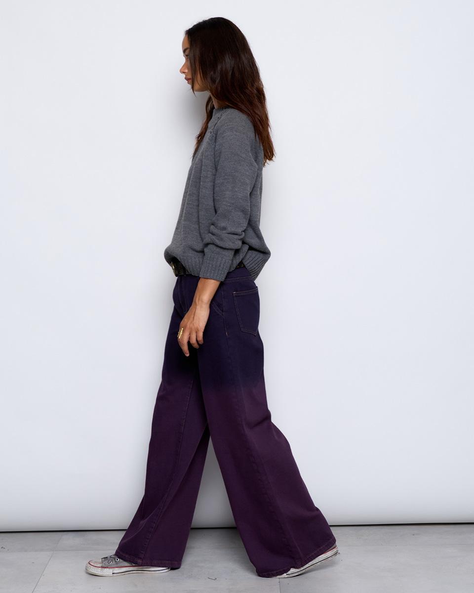 Pantalón Dip Dye Morado - 4