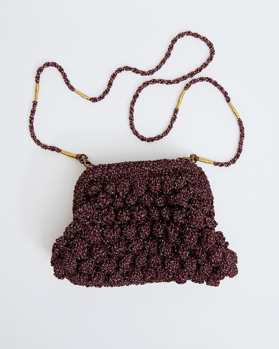 Bolso Crochet Morado - 4