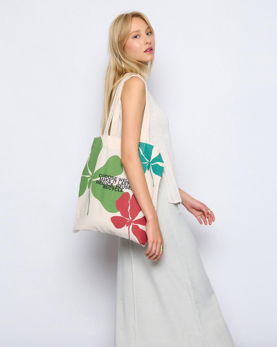 Tote Flowers Crudo