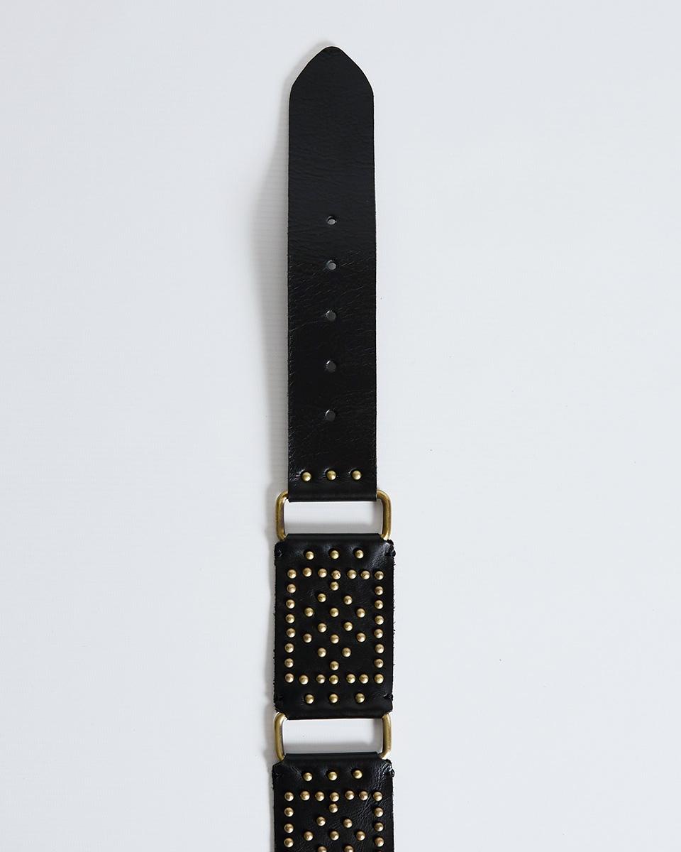 Black Sash Leather Belt