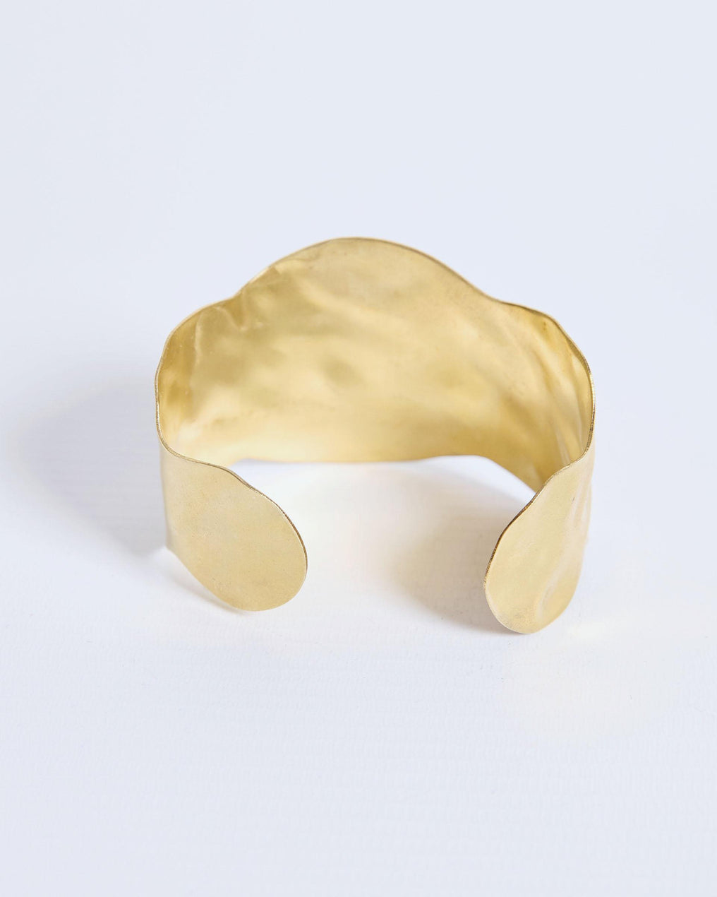 Wide Wave Gold Bracelet