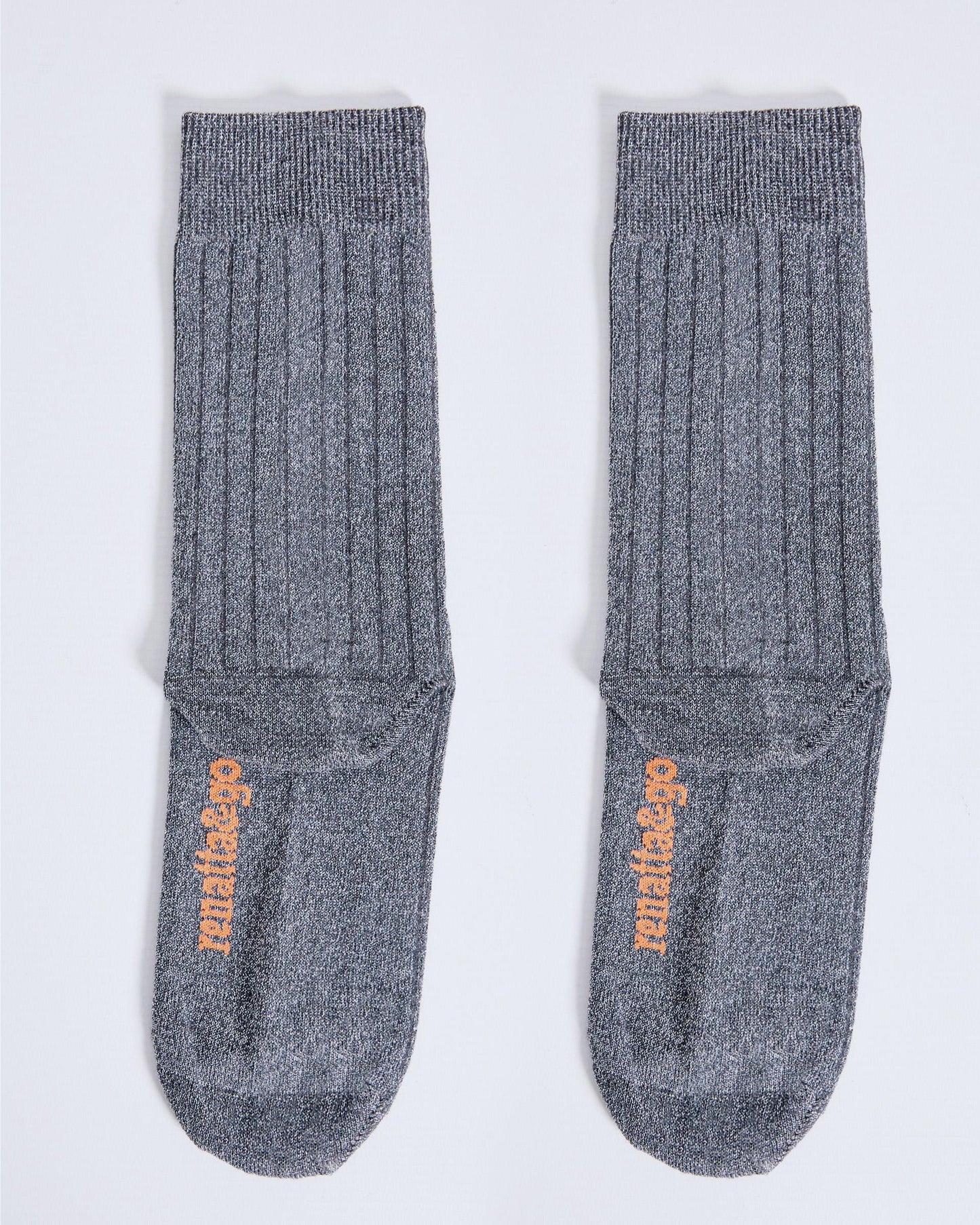 Anthracite Lurex Mid-Calf Socks