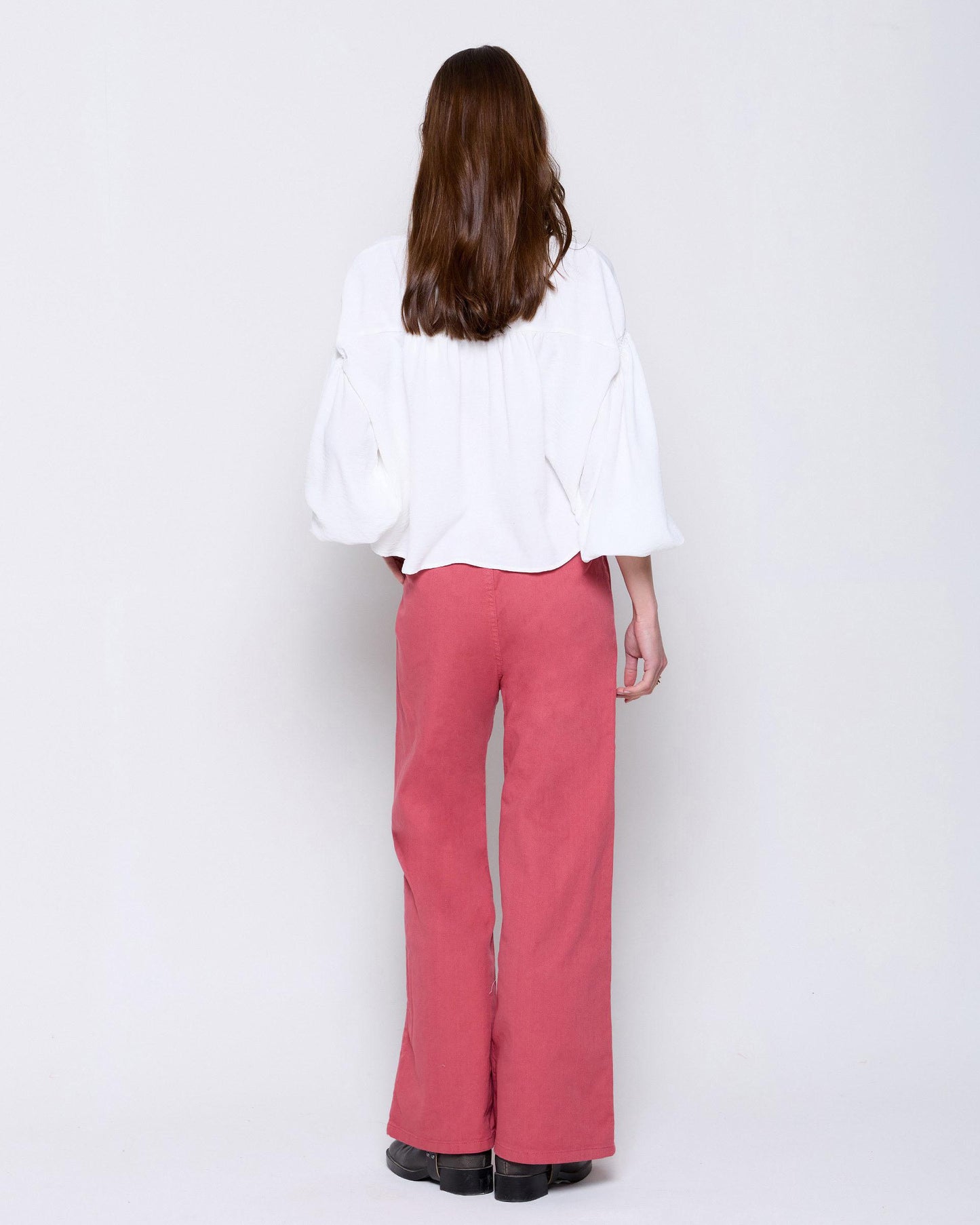 Pink Elastic Bow Jeans