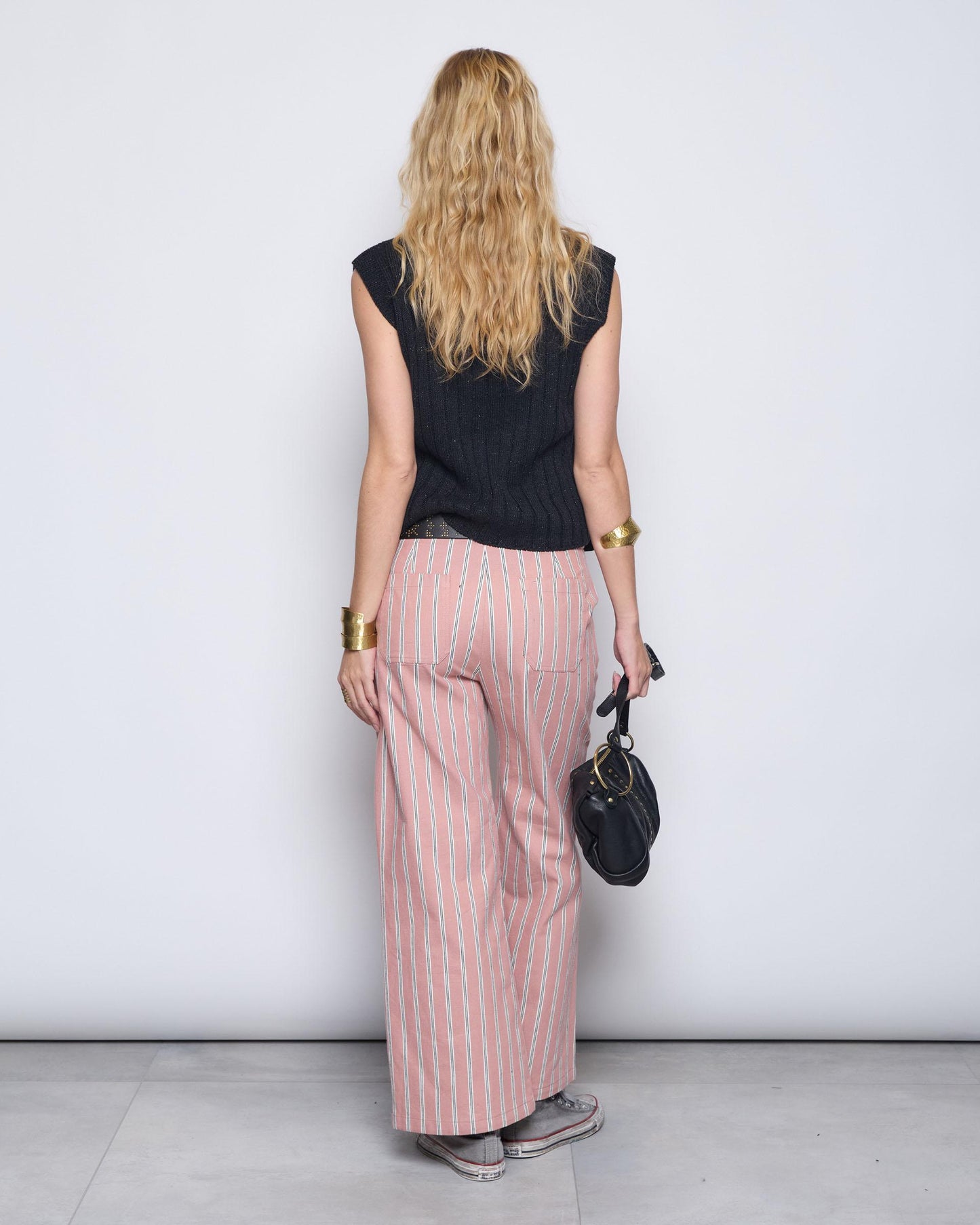 Pink Striped Pants