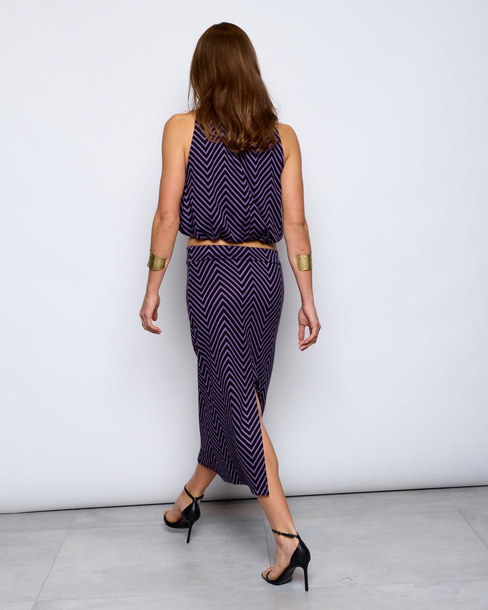 Purple Zigzag Balloon Top