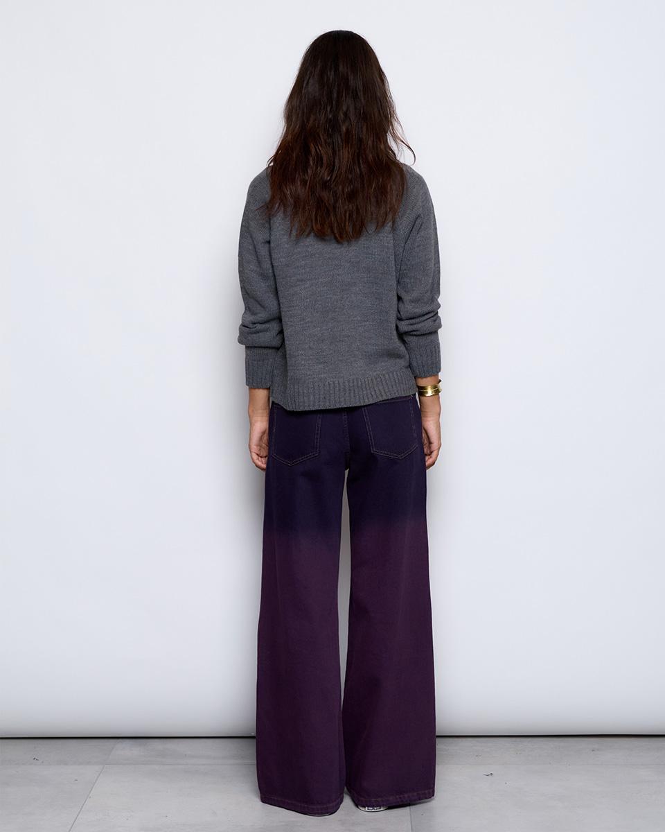 Pantalón Dip Dye Morado - 5